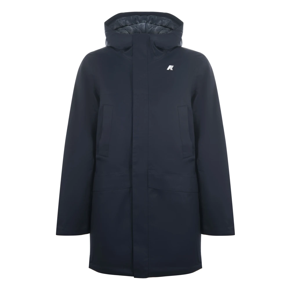 K-Way Uomo Blu - Parka Jarno Twill Marmotta - Coats - Xl - Immagine 9