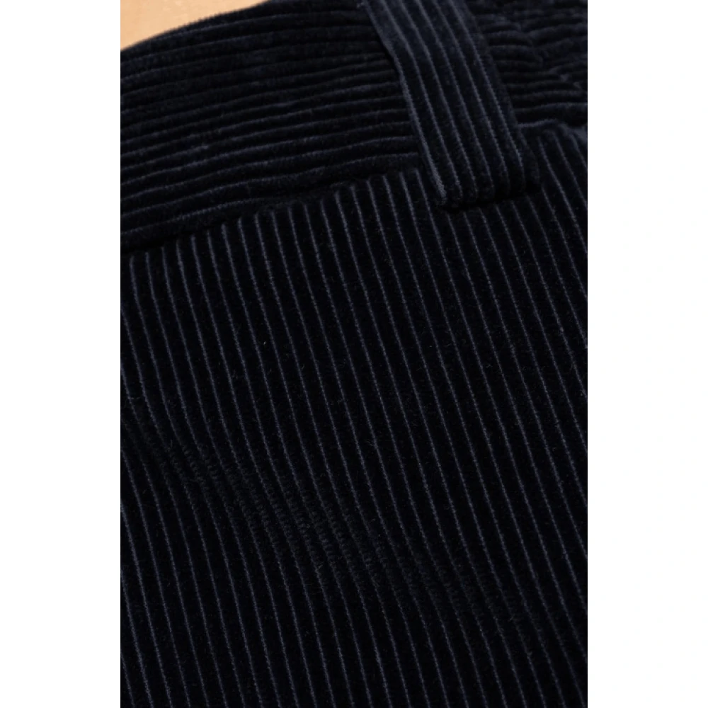 Moncler Blauwe Corduroy Broek met Geribbelde Details Blue Heren