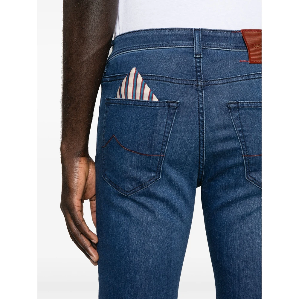 Jacob Cohën Handgemaakte Bard Jeans met Japanse stoffen Blue Heren