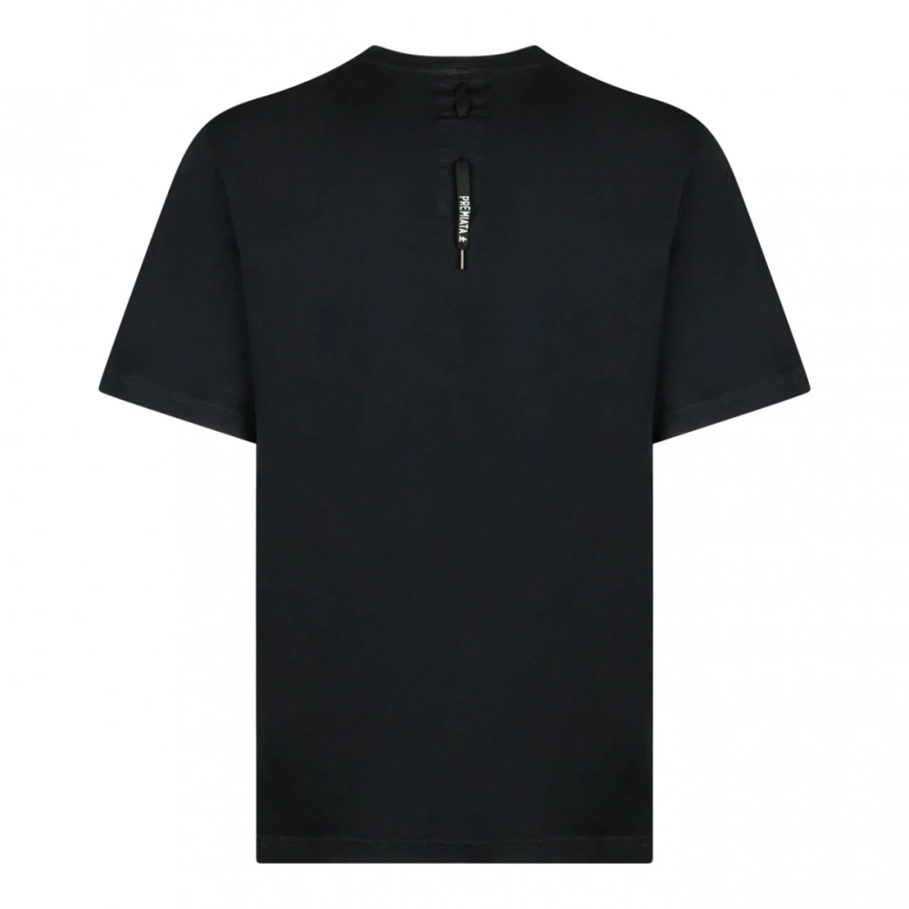 Premiata Zwart Logo Geborduurd T-Shirt Black Heren