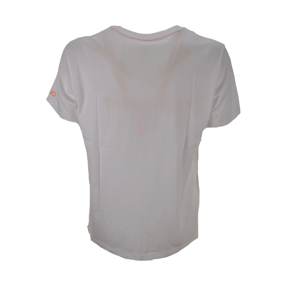 Sun68 Witte Pocket Logo Fluo T-shirt White Heren