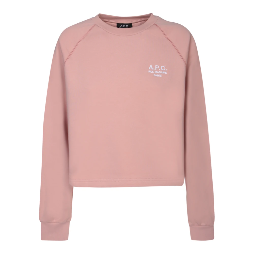 A.p.c. Women's Pink Sweatshirts, S, Sweatshirt Minimalist Style Aw23