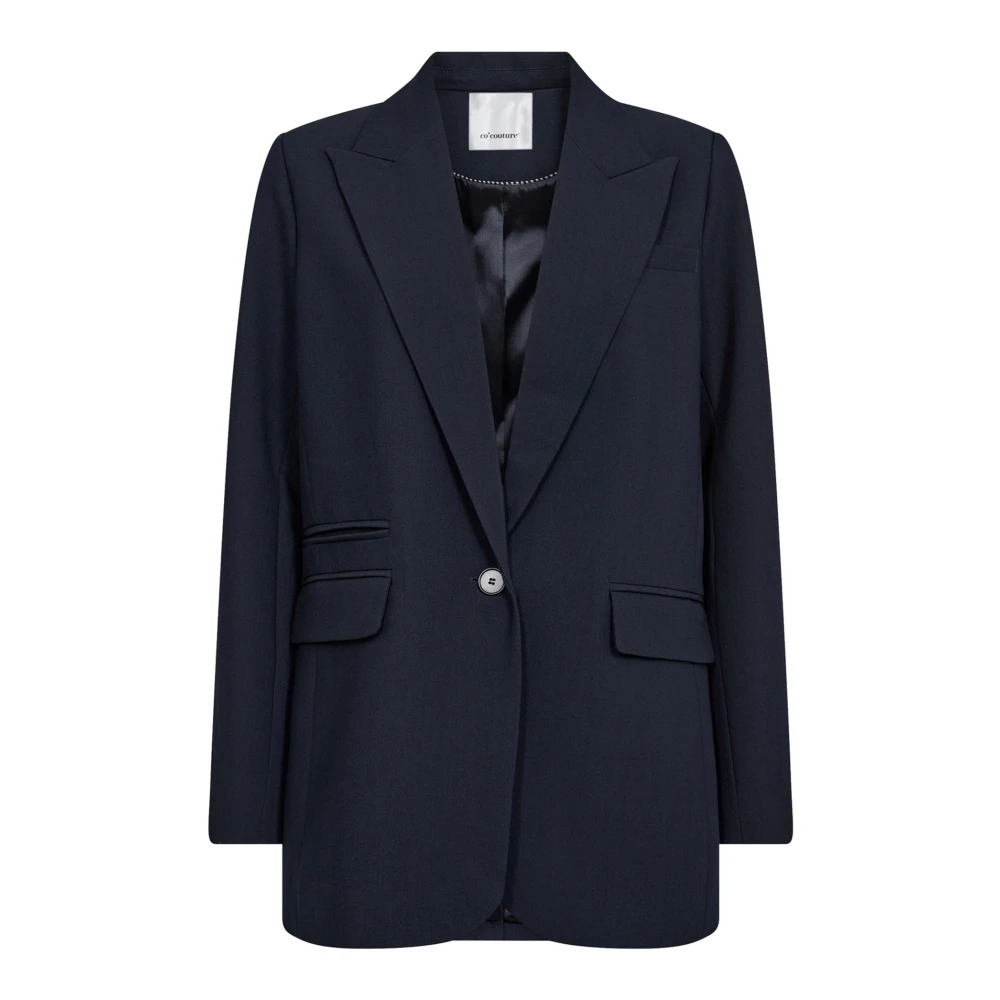 Co'couture Blue Blazers, Female, S, Volacc Single Oversize Blazer