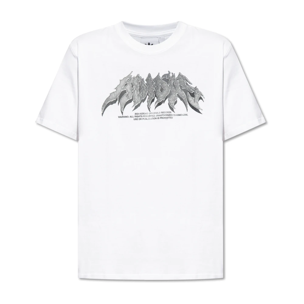 Adidas Originals Flames Concert Wit T-shirt White Heren