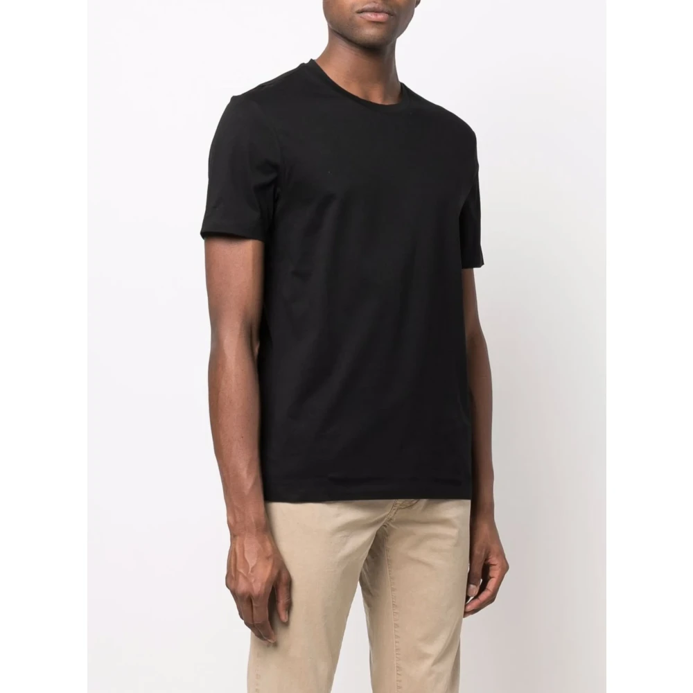 Hugo Boss Slim Fit Katoenen T-shirt Black Heren