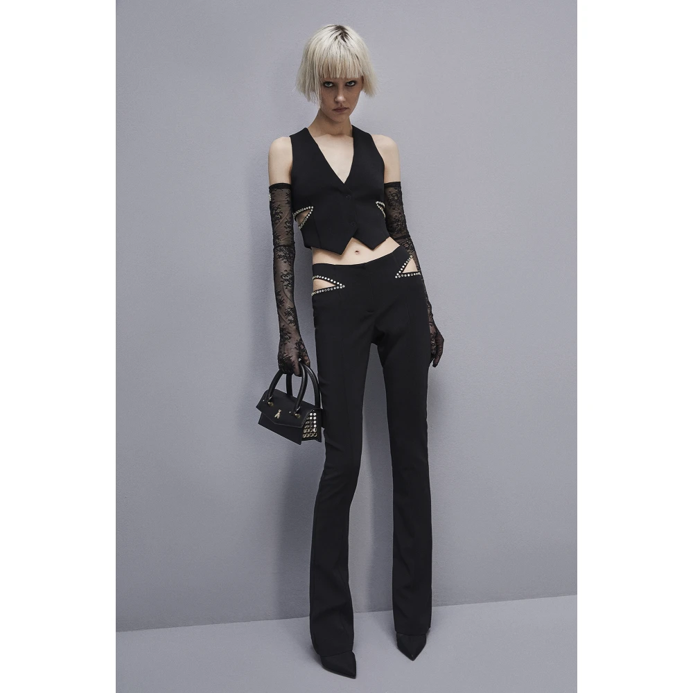 PATRIZIA PEPE Lage taille broek Black Dames