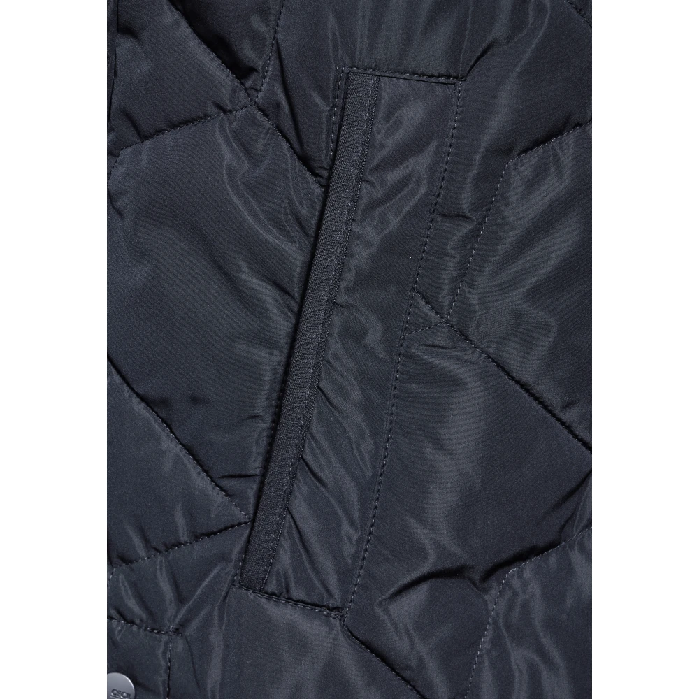 cecil Lange Blouson Jas met Opstaande Kraag Blue Dames