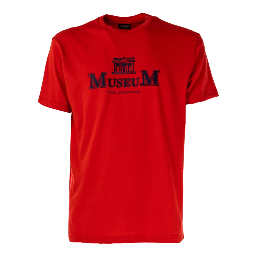 Museum Heren Erik Ronde Hals T-shirt Red Heren