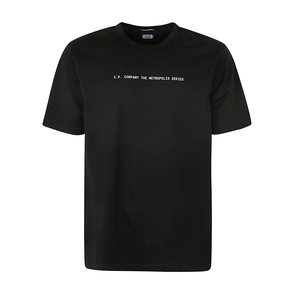 C.P. Company Grafisch gezicht T-shirt uit de Metropolis-serie Black Heren