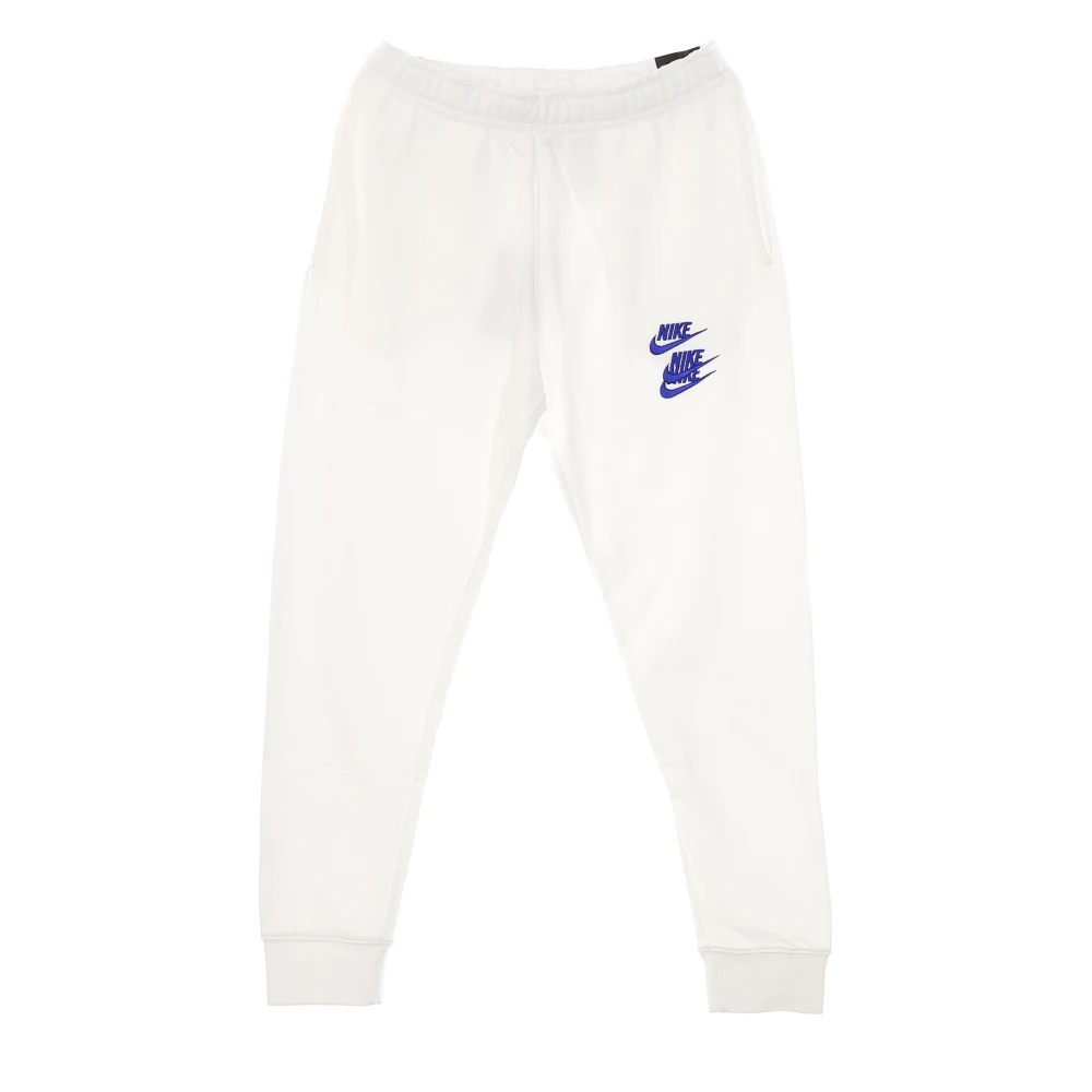 Nike Men's White Sportswear Cuffed French Terry Pants