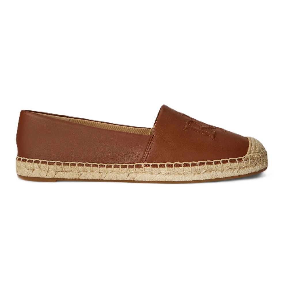 Ralph Lauren Kvinno Brun Skor Dam, 40 Eu, Bomull, Cameryn Espadrille