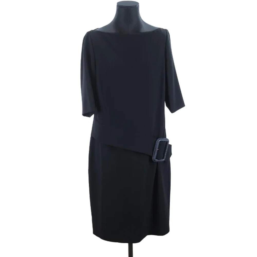 Burberry Vintage Pre-owned Silk dresses Black Dames