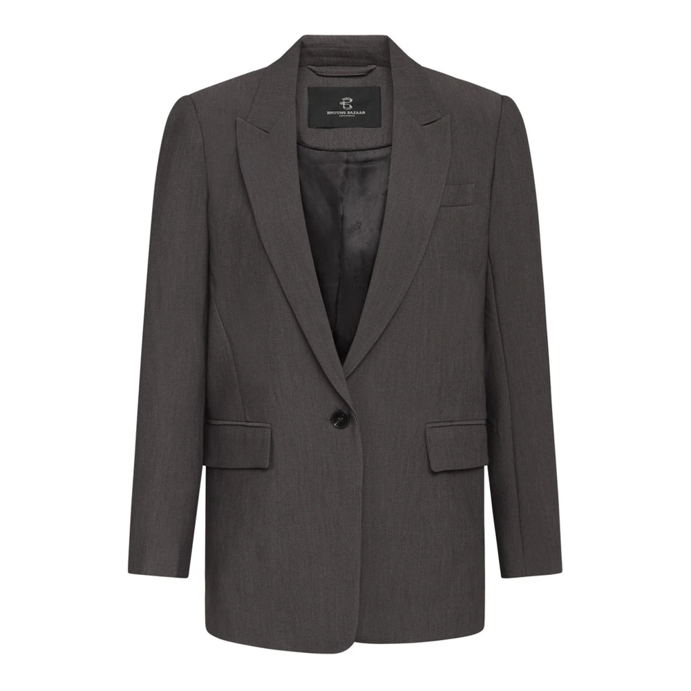 Bruuns Bazaar Women's Gray Blazers, Xs, Cindysus Frida Blazer