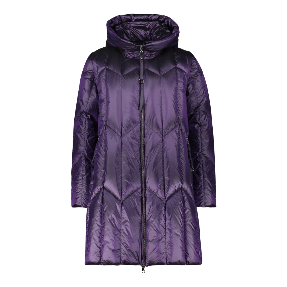 Betty Barclay Gewatteerde jas met capuchon Purple Dames