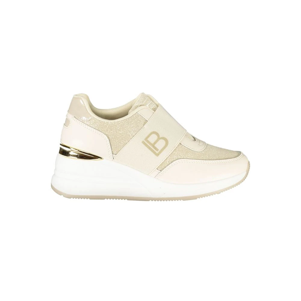 Laura Biagiotti Women's Beige Sneakers, 7 Uk, Sneaker With Platform