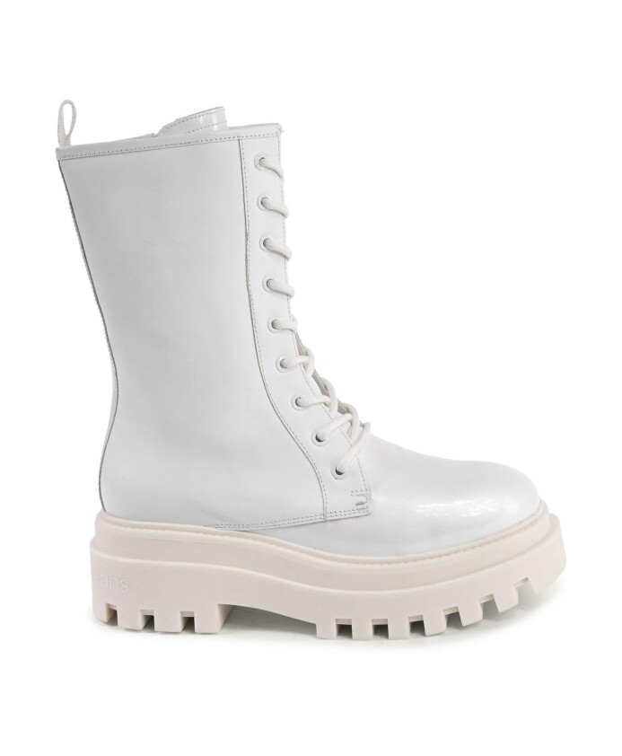 bottes-de-combat-laceup-blanches