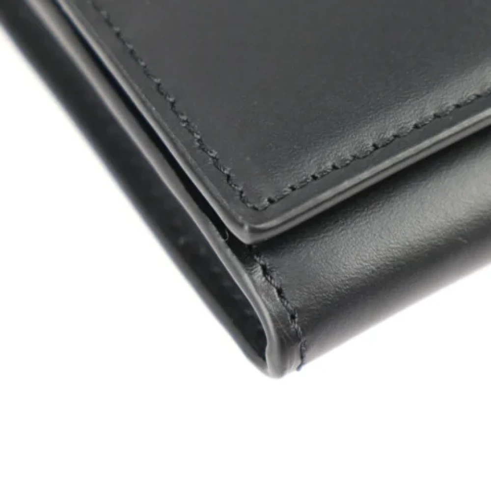 Fendi Vintage Pre-owned Leather wallets Black Unisex