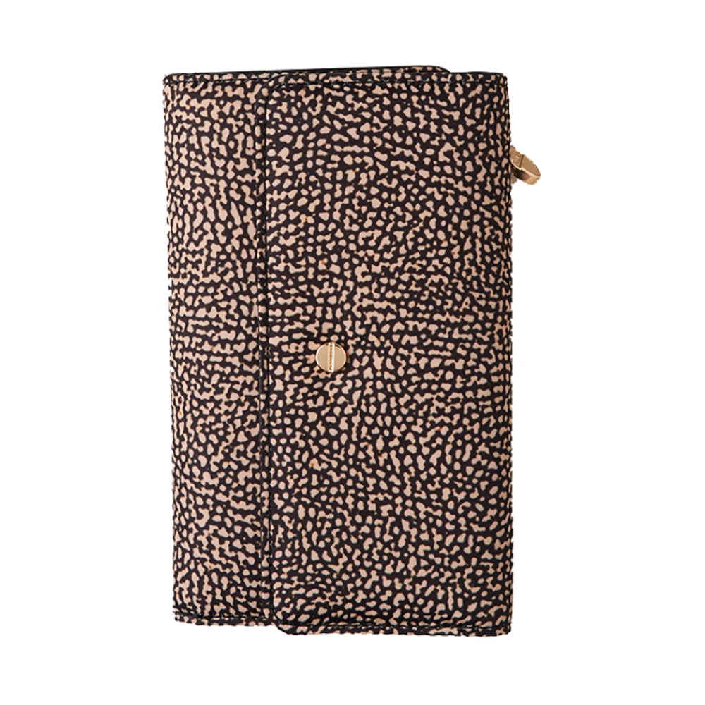Borbonese Women's Brown Card Holder Wallet - Wallets & Cardholders - One Size - Accessories