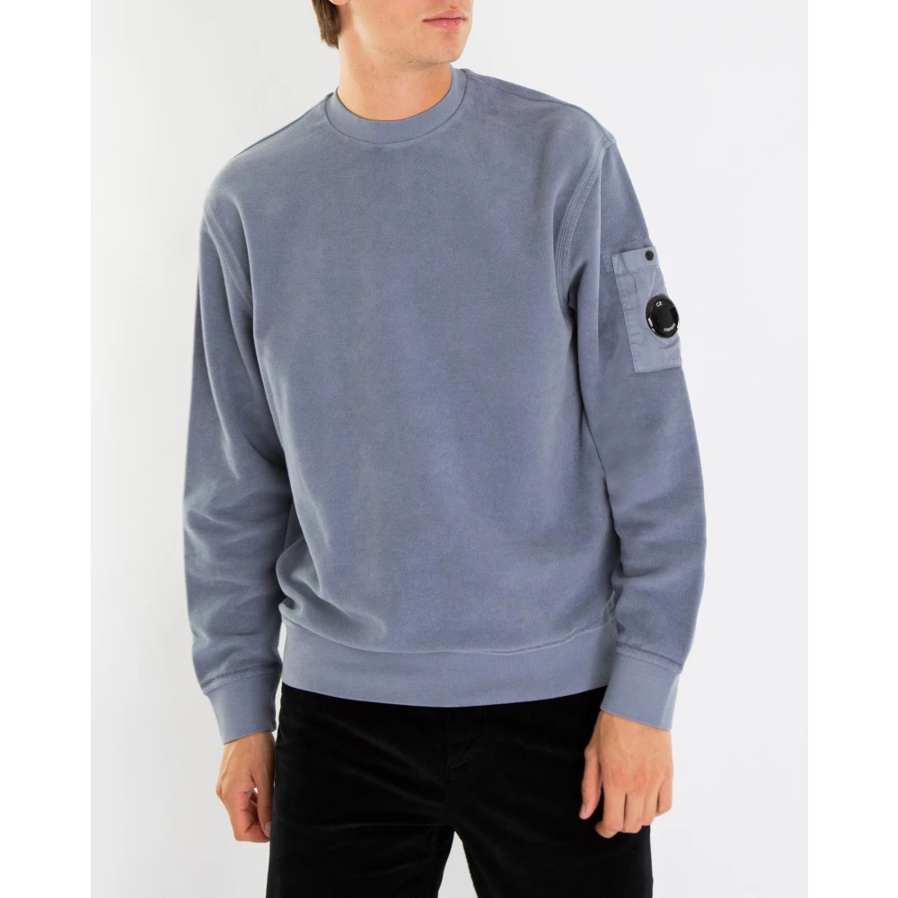 C.P. Company Geborstelde Sweater voor Heren Blue Heren