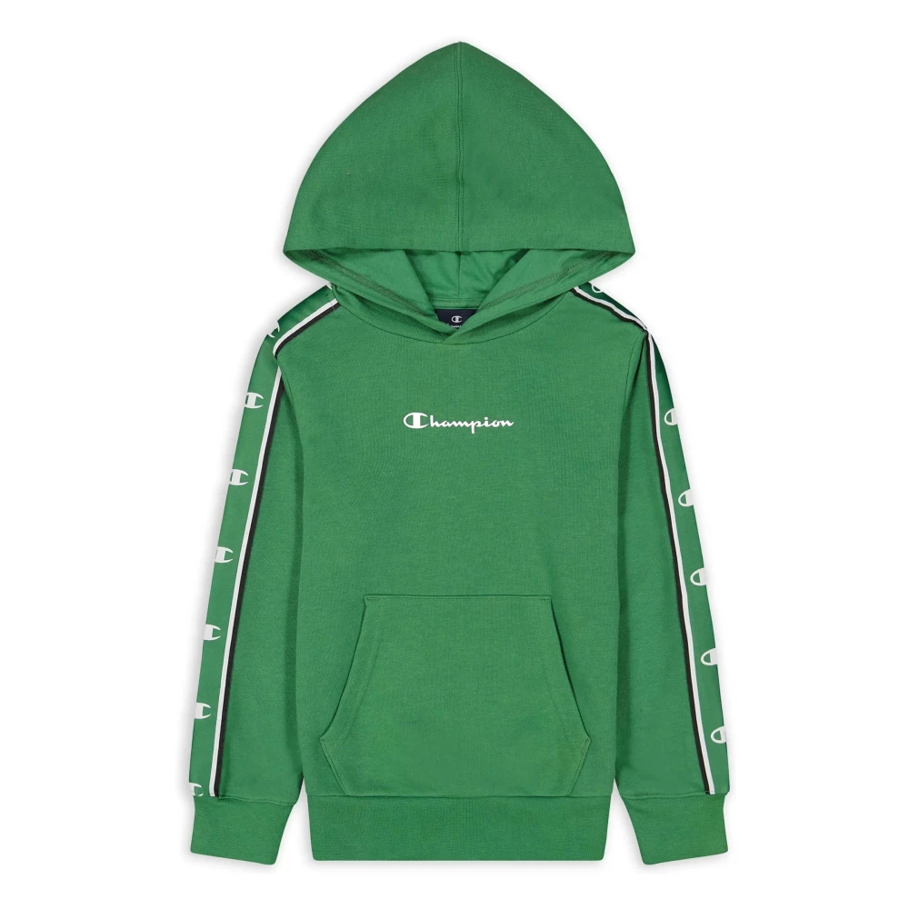 Champion Amerikansk Tape Hoodie för Barn Green, Unisex