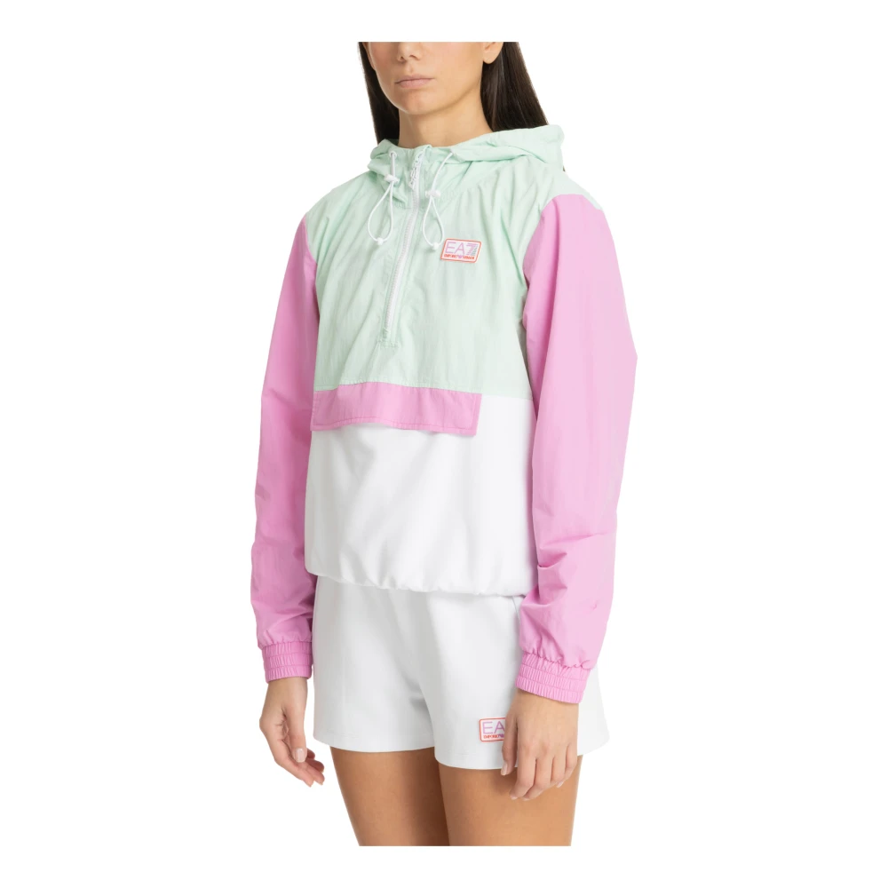 Emporio Armani EA7 Multicolor Licht Jack met Logo Details Multicolor Dames