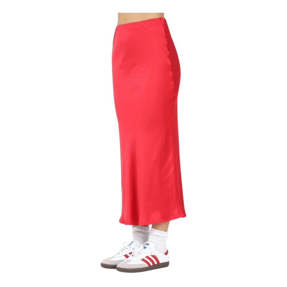 4Giveness Rode Midi Rok Eenvoudig Ontwerp Red Dames