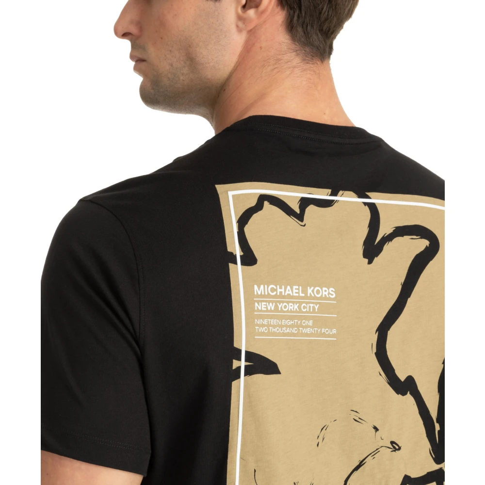 Michael Kors T-shirt Black Heren