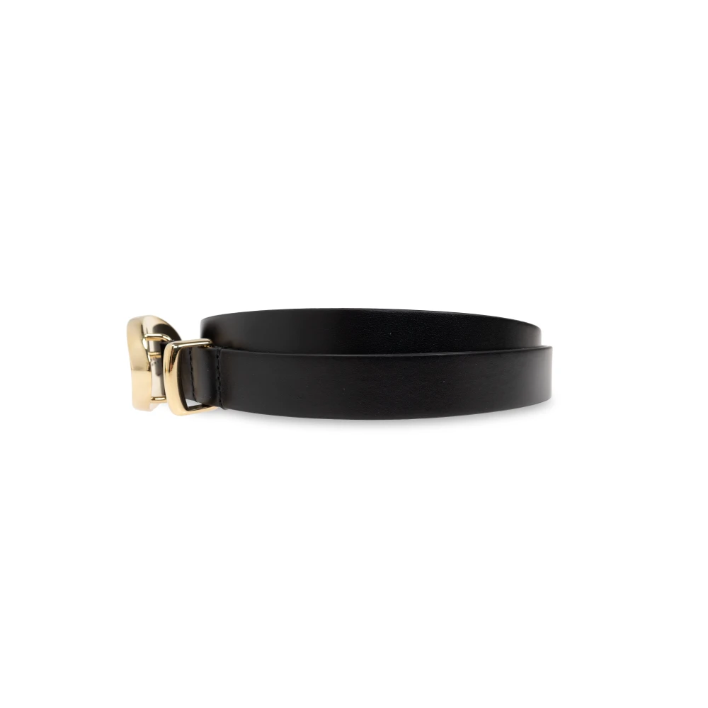 Isabel marant Leren riem 'Silvana' Black Dames