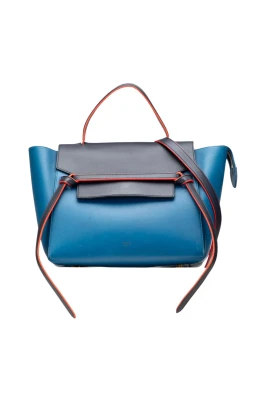 Pre-owned Structured Leather Top Handle Bag
