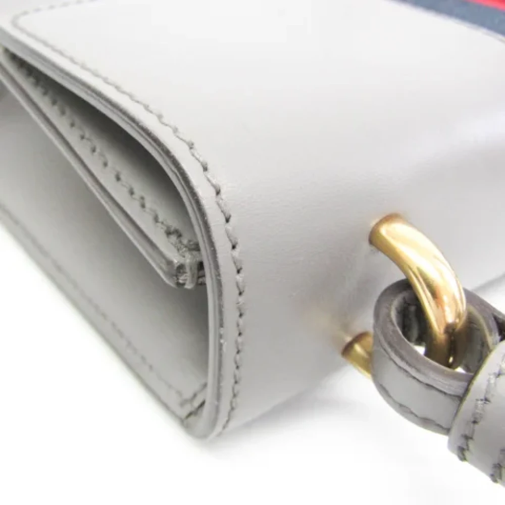 Gucci Vintage Pre-owned Leather gucci-bags Gray Dames