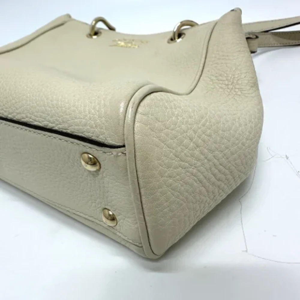 Gucci Vintage Pre-owned Leather handbags White Dames