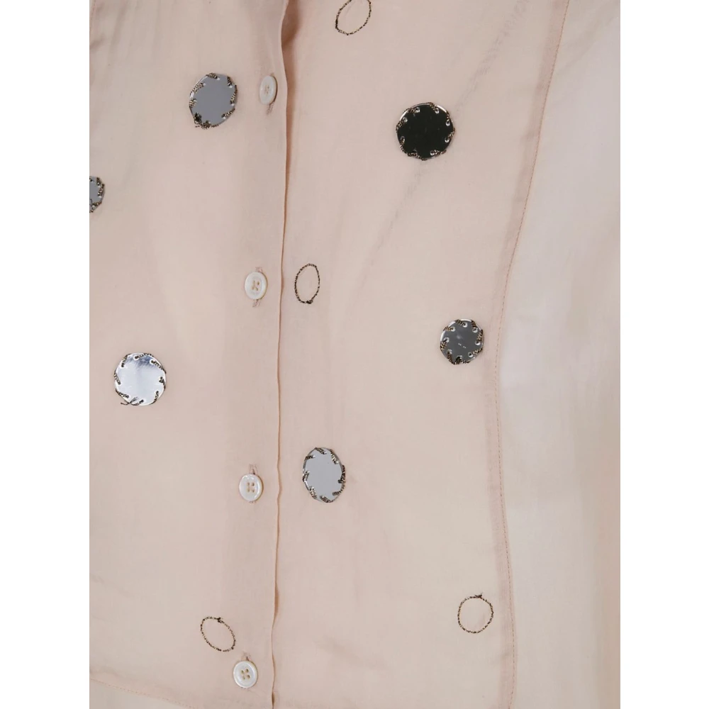 Seventy Natuurlijke Overhemden Collectie Beige Dames