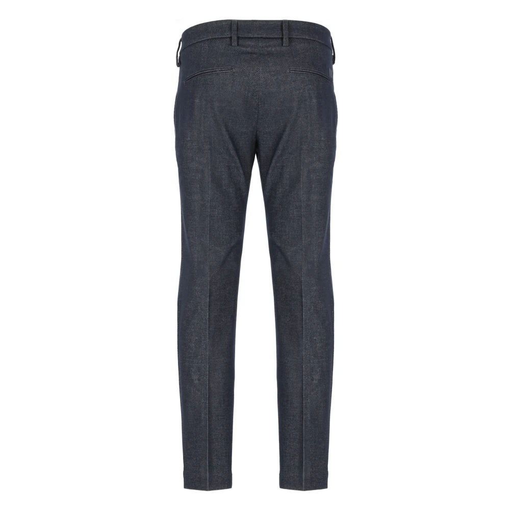 Entre amis Blauwe Katoenmix Broek voor Mannen Blue Heren