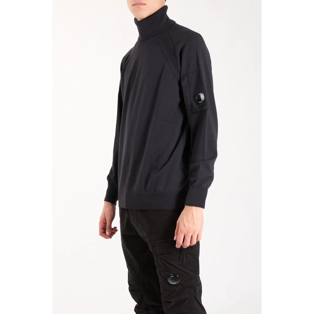 C.P. Company Merino Wol Geribbelde Coltrui Gray Heren