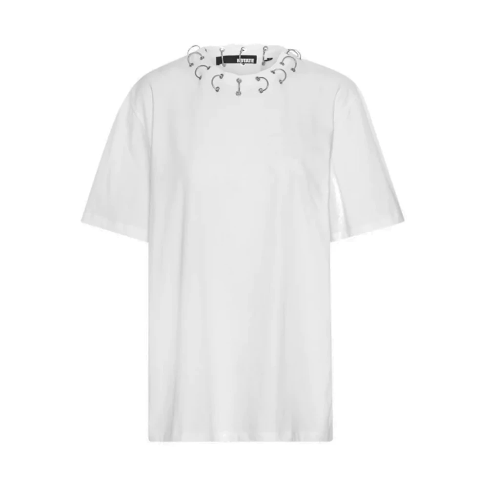 Hvit Rotate Oversized Ring T- Shirt Bright White T-Skjorte