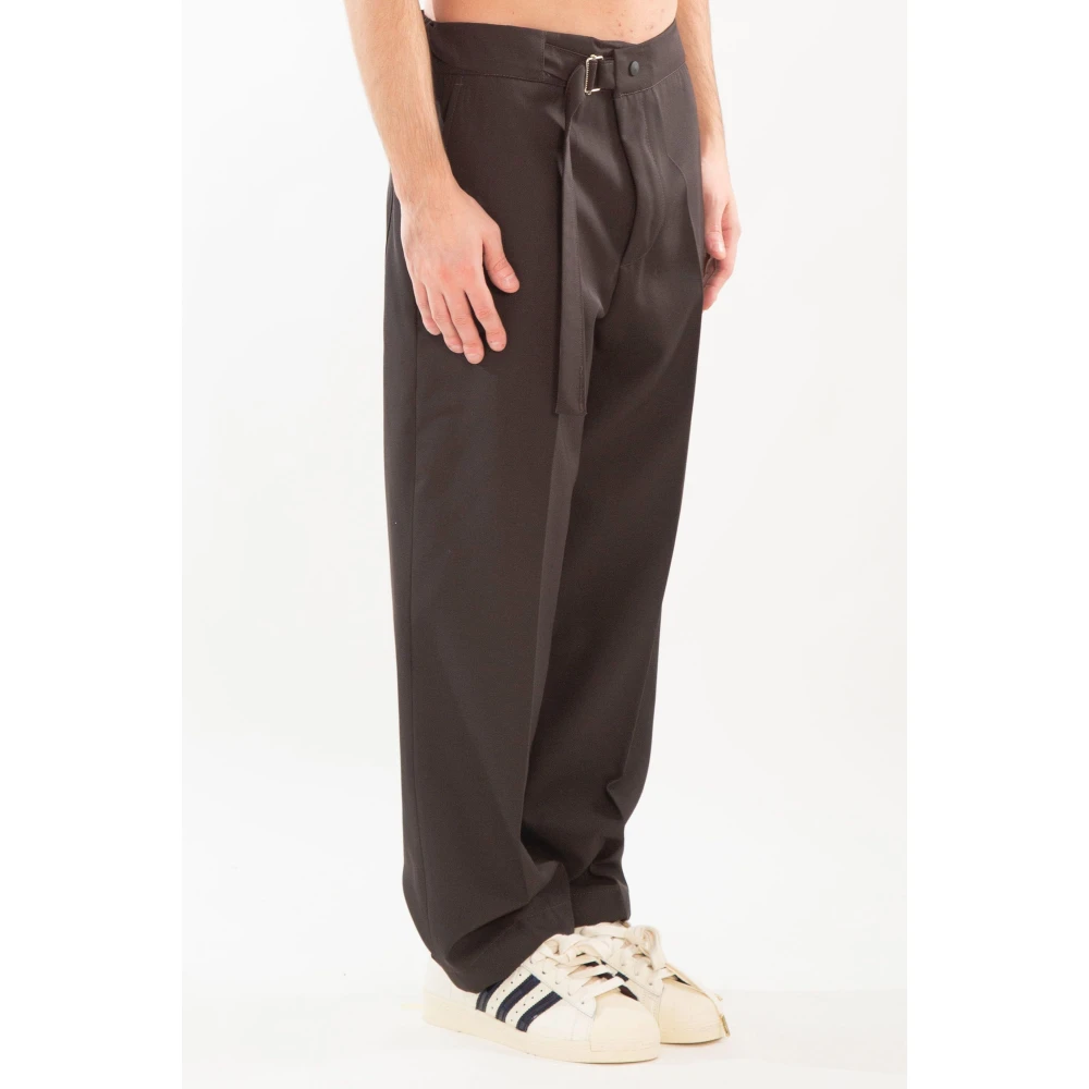 Costumein Losse broek met John riem Brown Heren