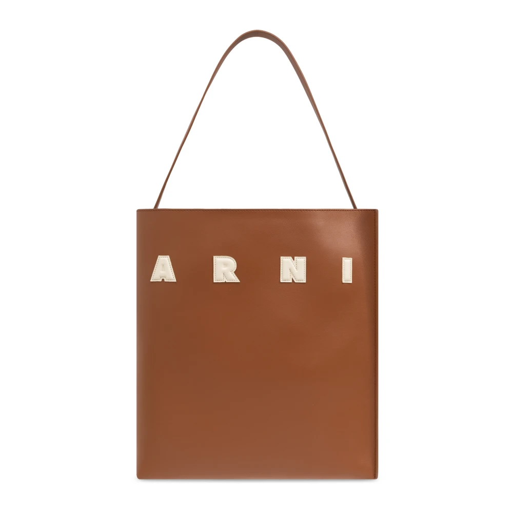 Marni Women's Brown Shopping Bags, One Size, Bag Type Shopper