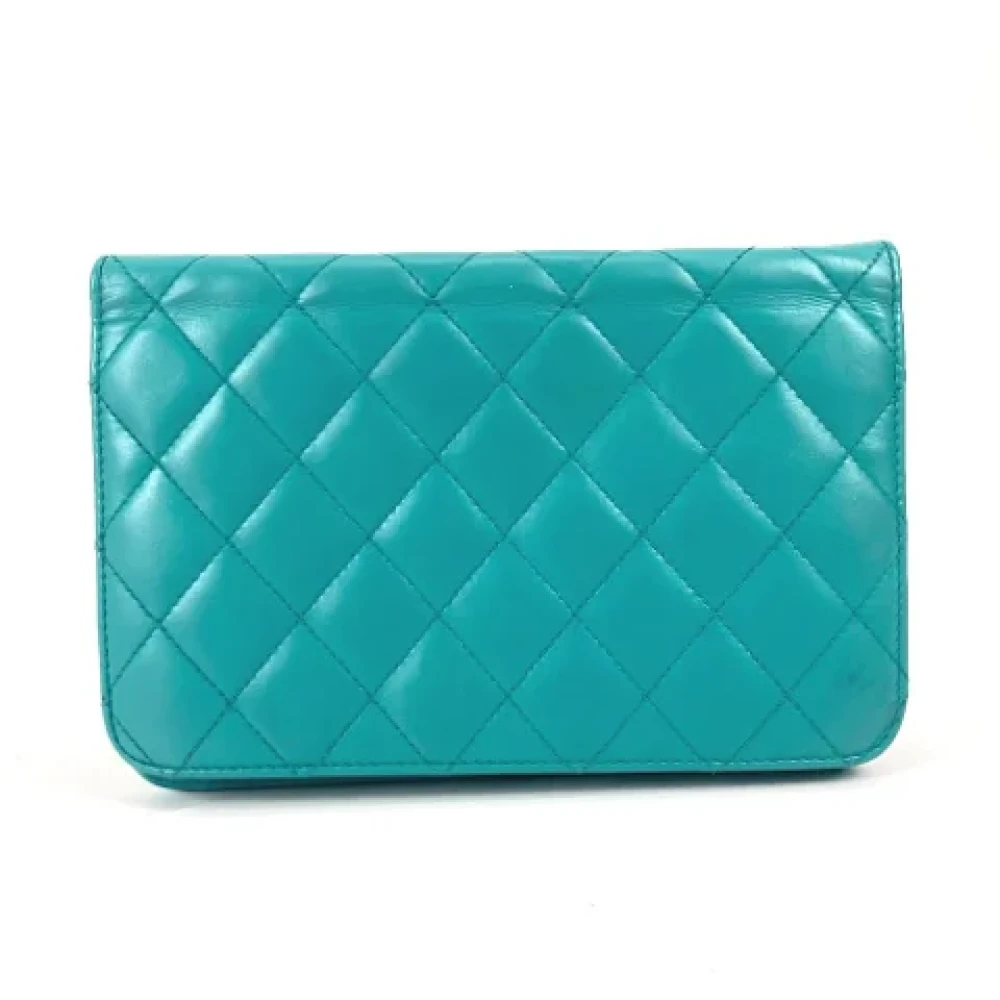 Chanel Vintage Pre-owned Leather chanel-bags Green Dames