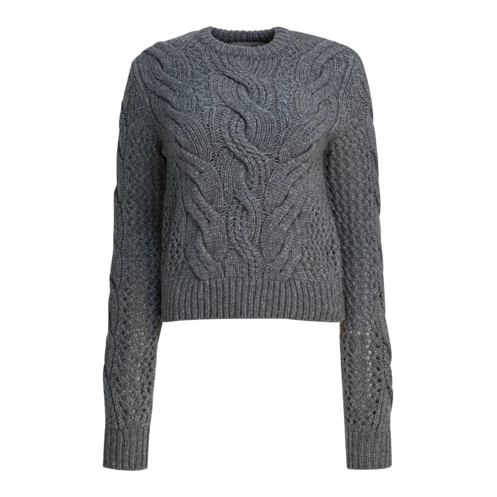 Sportmax Damen Grau Strickwaren, Mgröße: