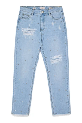 Jeans med nitar