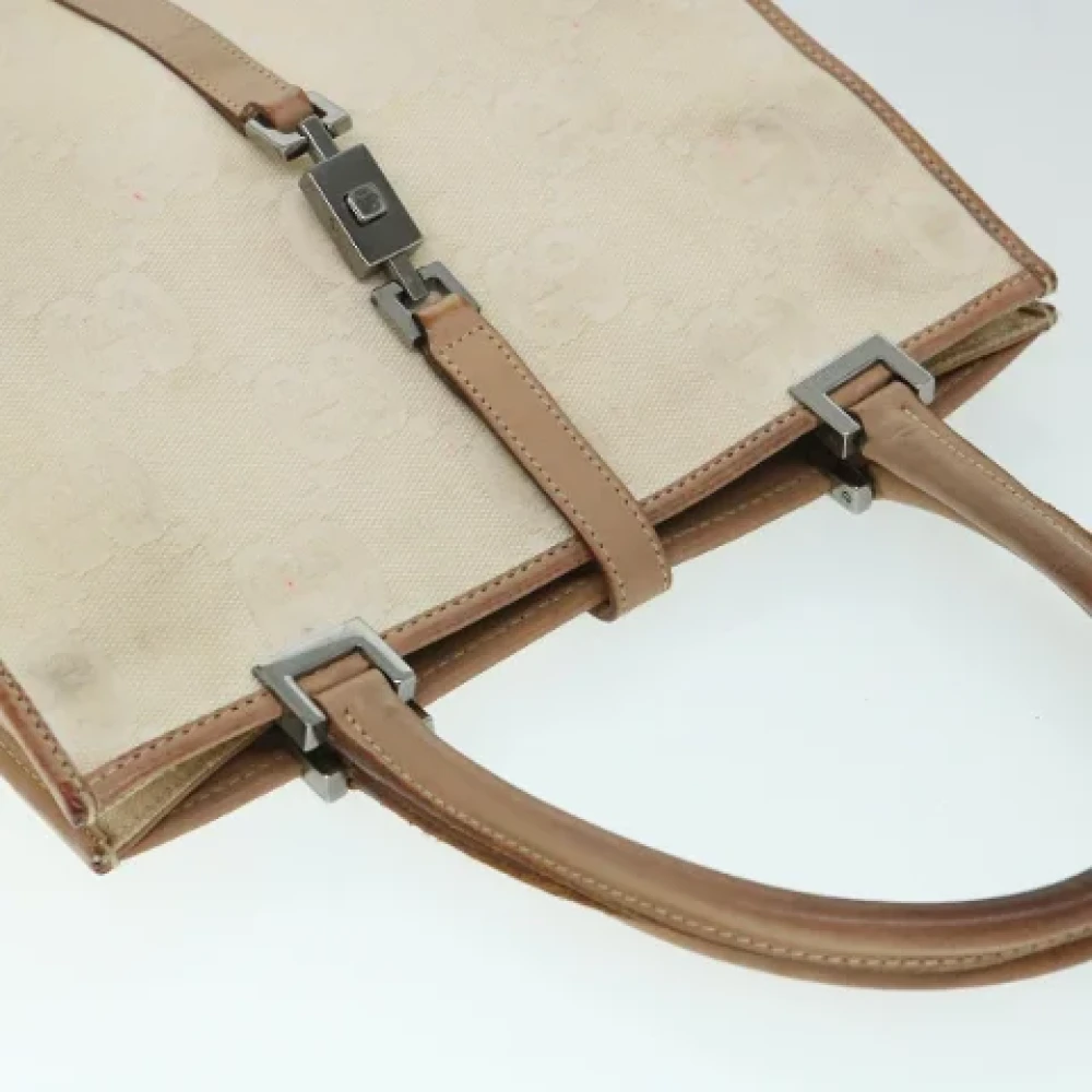 Gucci Vintage Pre-owned Canvas handbags Beige Dames