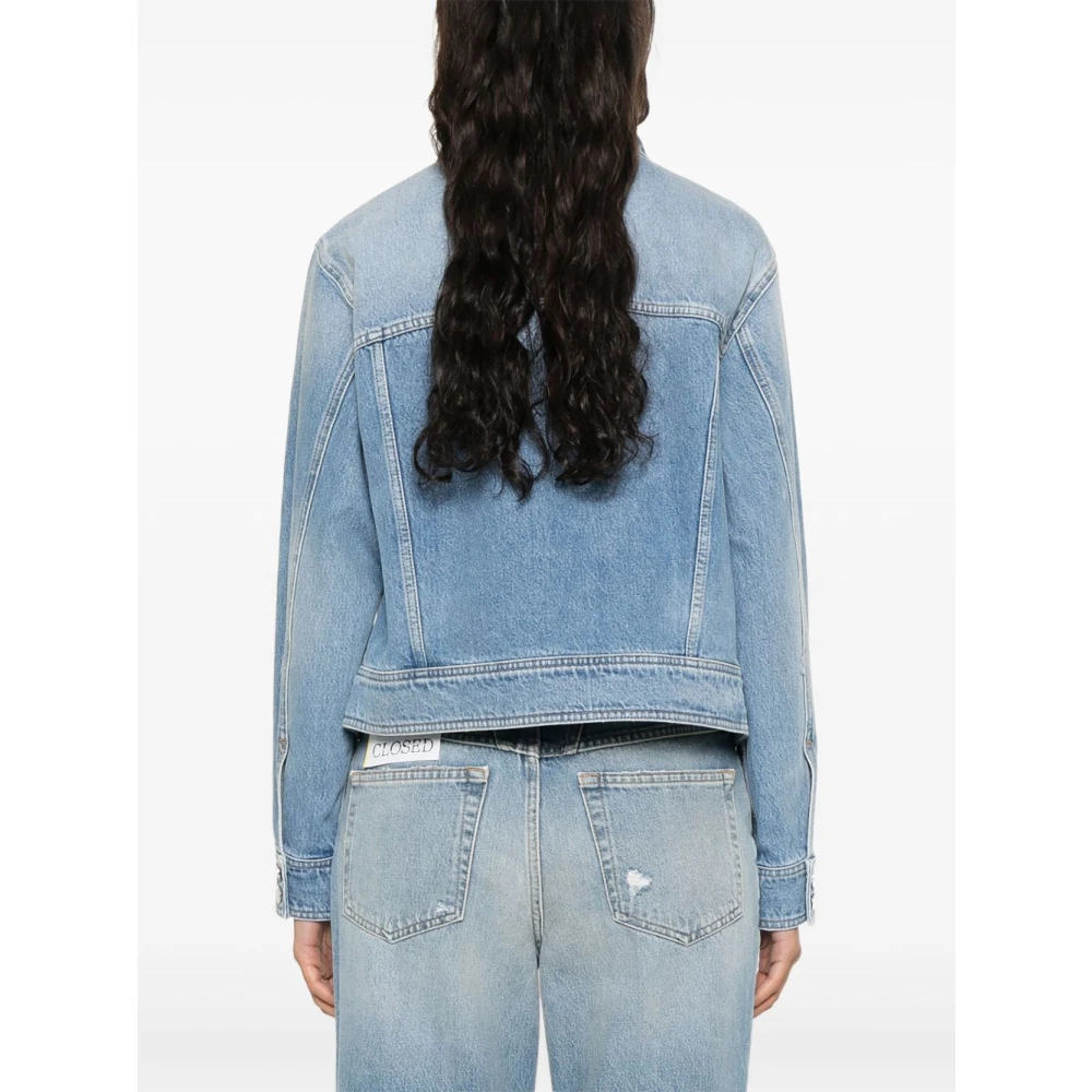 closed Heldere Blauwe Knoopjas Blue Dames