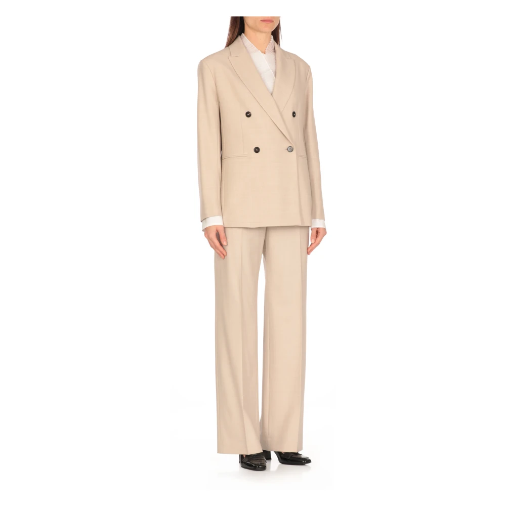 Antonelli Firenze Beige Wolblend Blazer Vrouw Beige Dames