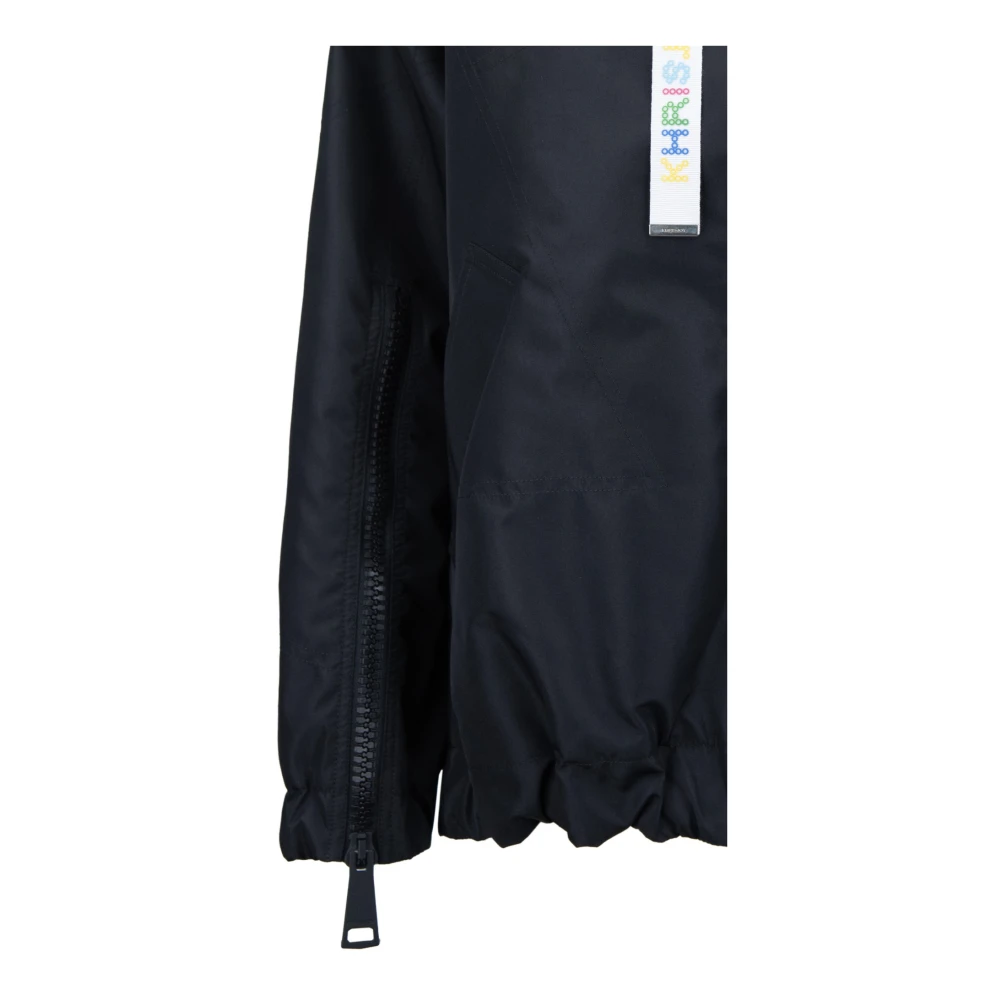 Khrisjoy Dames Rits Jas Waterdicht Winddicht Capuchon Black Dames