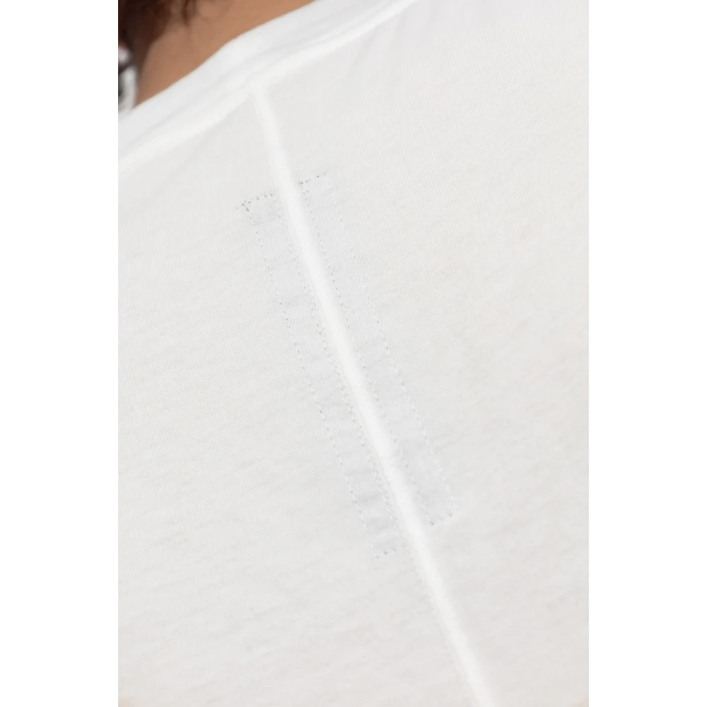 Rick Owens Tarp T-Shirt White Heren