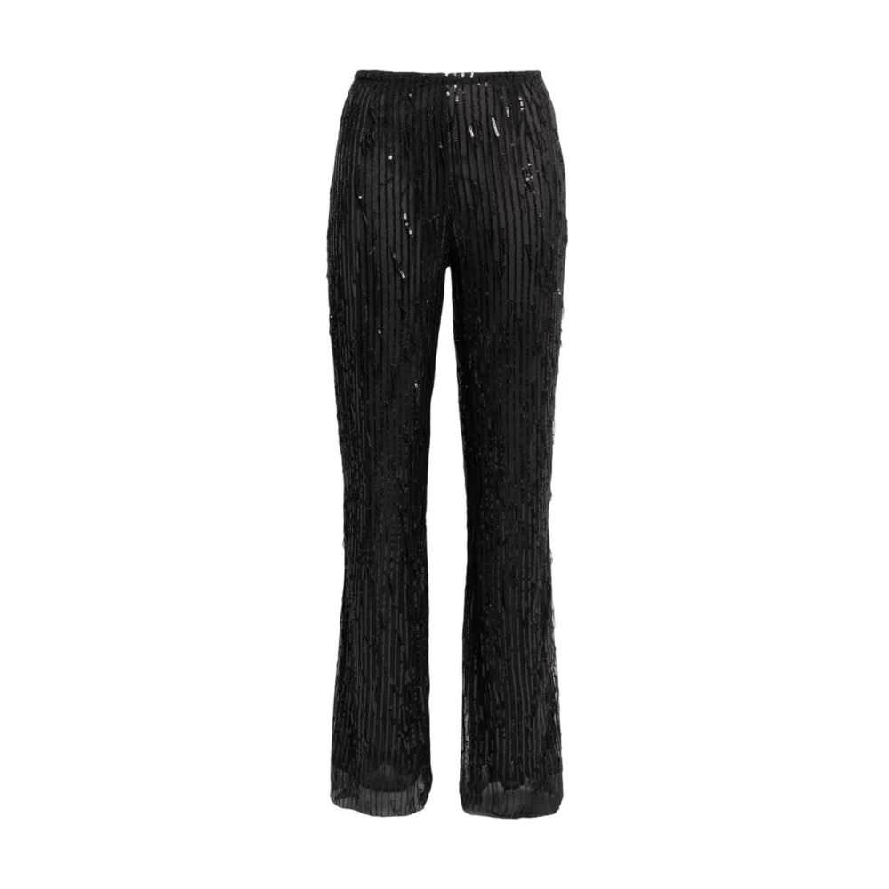 Weili Zheng Paillet Flare Casual Broek Black Dames