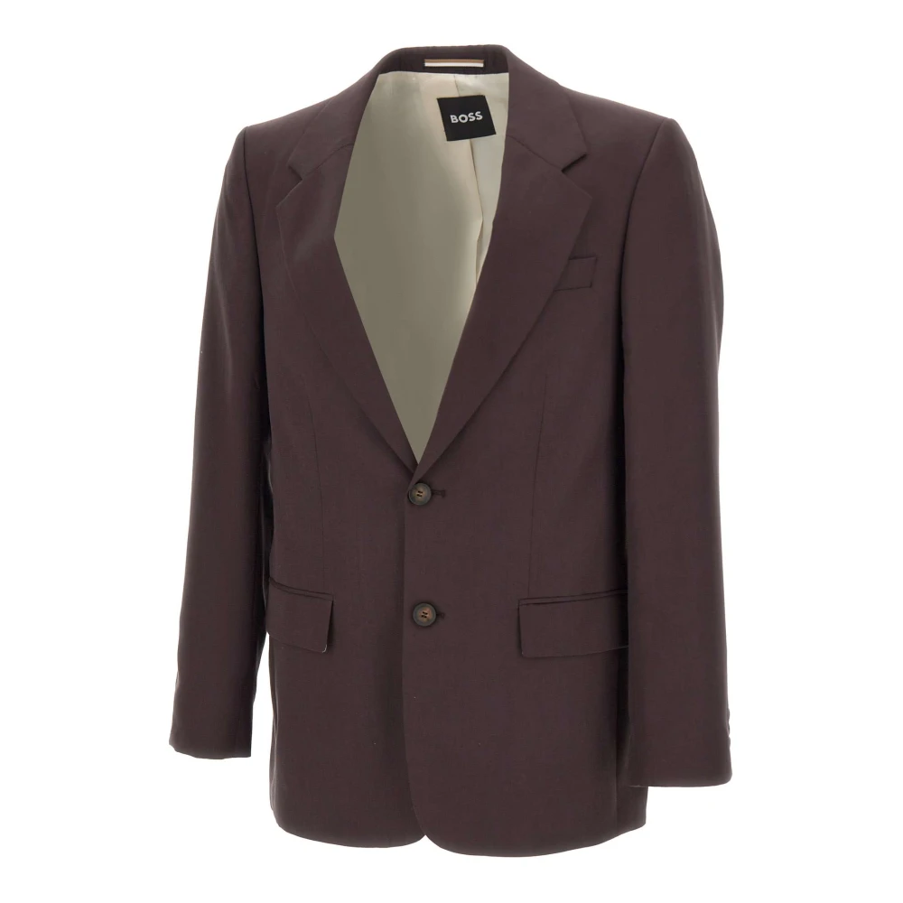 Hugo Men's Brown Blazers, 2XL, Twill Blazer