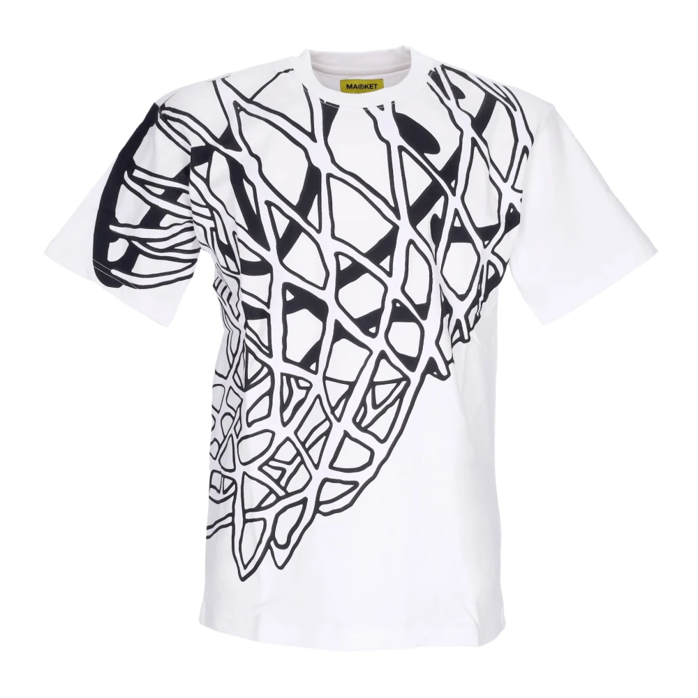 Market UV Smiley Witte Heren T-shirt White Heren