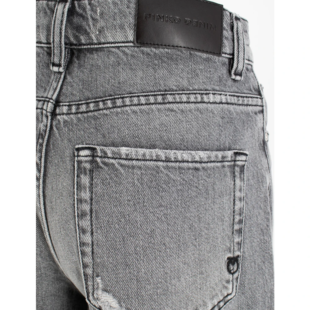 pinko Egg-Fit Jeans met Scheurdetails Gray Dames