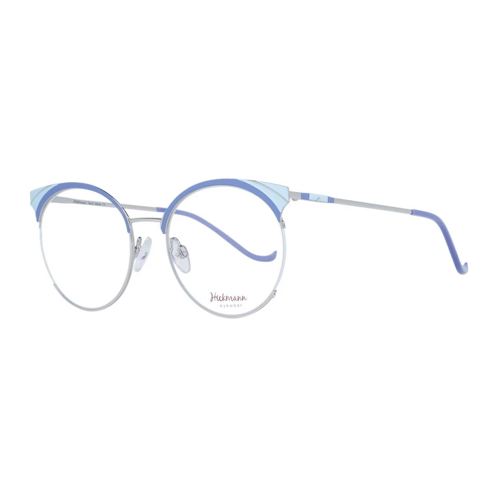 Ana Hickmann Blauwe Butterfly Half-Rim Optische Monturen Blue Dames